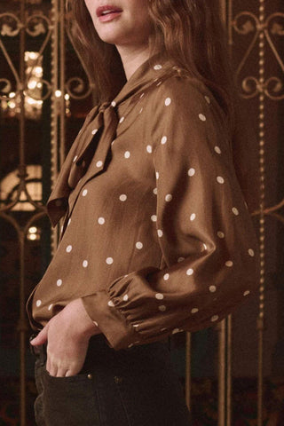 The Zenith Top | Copper Bubble Dot