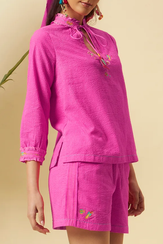 Mithai Shirt Top | Pink