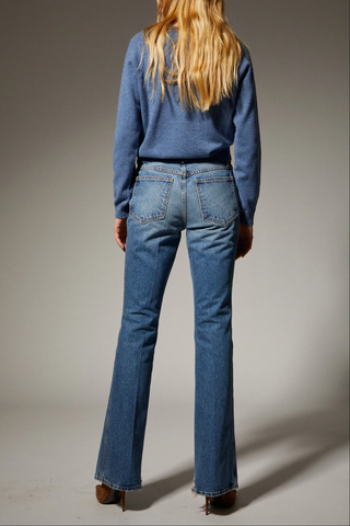 Raglan Cashmere Sweater | Chambray Blue