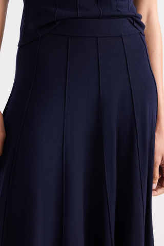 Seamed Maxi Skirt | Blue Nights