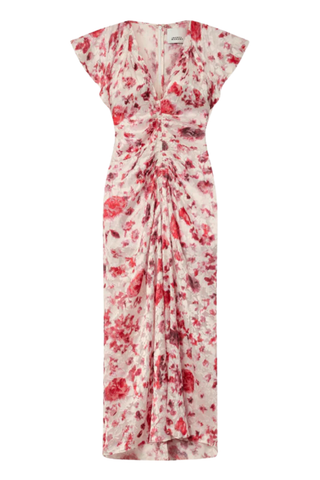 Lyndsay Dress | Ecru/Pink