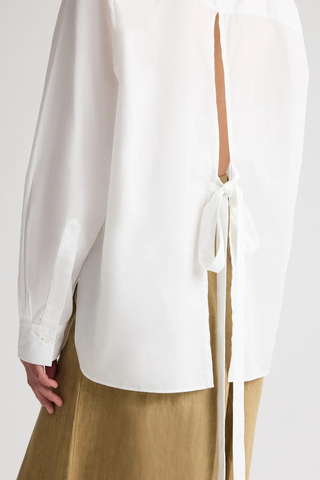 Tied Down Shirt | White