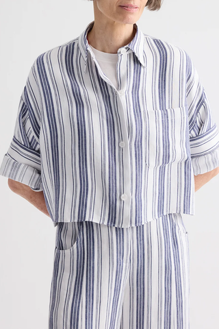 Next Ex Shirt | Ivory / Navy