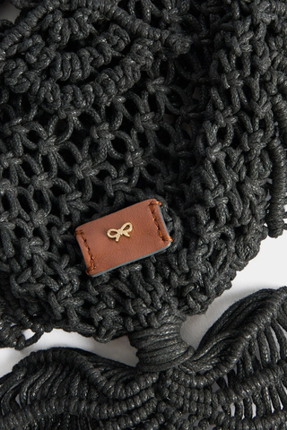 Macrame Fish Clutch | Black