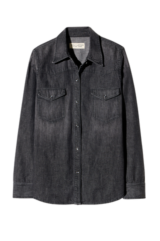 Travis Shirt | Faded Black Wash