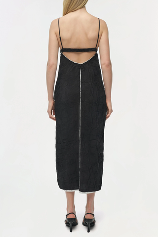 Leah Midi Dress | Black Multi