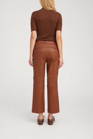 Short Sleeve Turtleneck | Chocolate