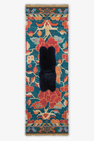 Fanory Silk Scarf 65x190 | Medaglione Di Iris 519054
