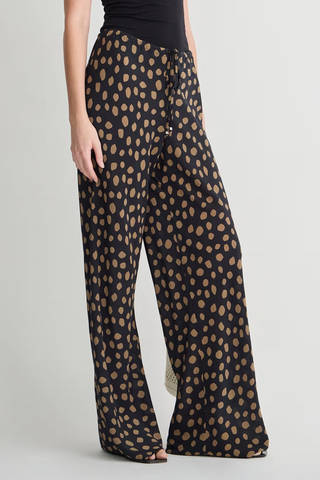 Inka Bias Pant | Yayoi Black & Camel