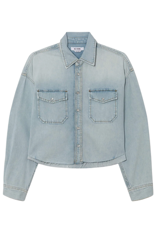 Camper Crop Shirt | Bleach Distress