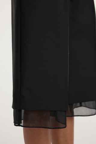 Organza Lined Shorts | Black