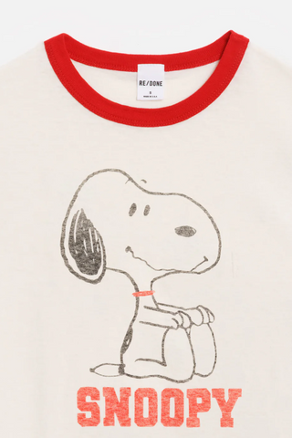 60s Slim Ringer Tee | Snoopy