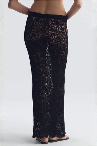 Nika Knitted Skirt | Black