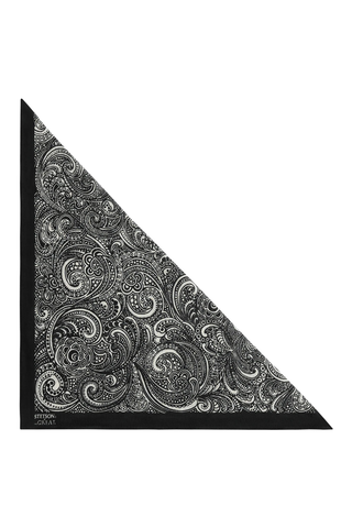 The Stetson Western Paisley Scarf | Black
