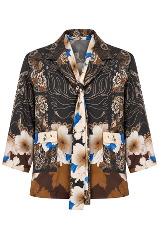 Adana Silk Jacket | Dove Tree Blossom