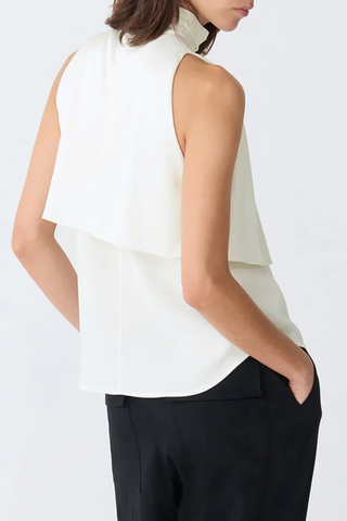 Belinda Cascade Front Top | White