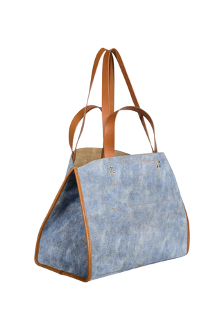 Léon M Tote | Split Suede Washed Jean's