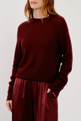 Jayne Layering Crewneck | Cabernet