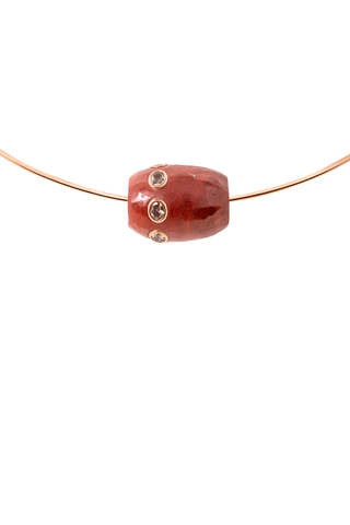 Agate Bead | Garnet
