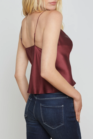 Calista Silk Camisole | Dark Wine