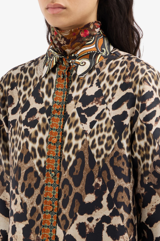 Aloe Longsleeve Silk Shirt | Corallo Nomade 519340