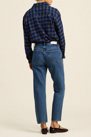 Blake Oversized Shirt | Winter Regatta Plaid
