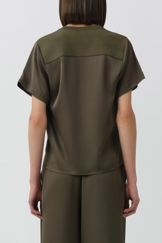 Addy Satin S/S Combo T-Shirt | Sea Turtle
