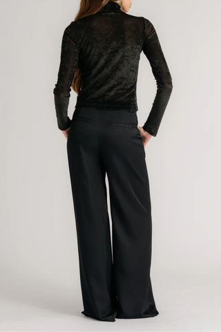 Hailey Fitted Mock Neck | Black