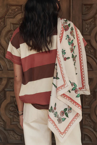 The Derby Silk Bandana | Cream
