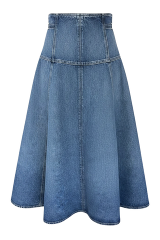 The Brigette Denim Midi Skirt | Danube