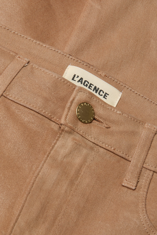 Marty Coated Flare Jean | Cappuccino