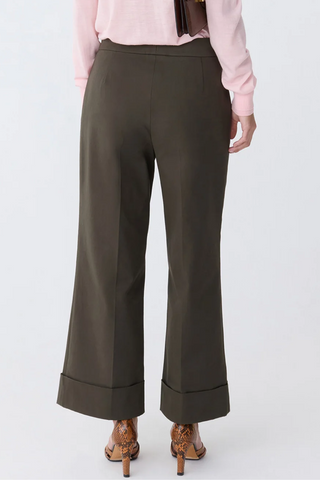 Brody Crop Cuff Pant | Forest