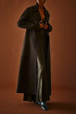 Madison Maxi Coat | Deep Brown