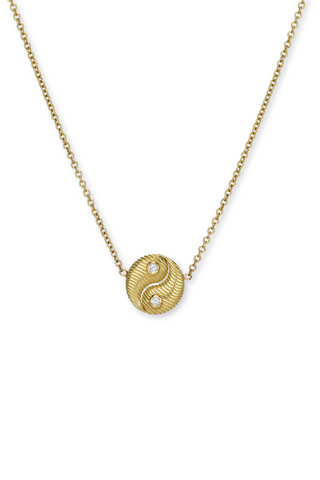 Mini Yin Yang Pendant | All Gold