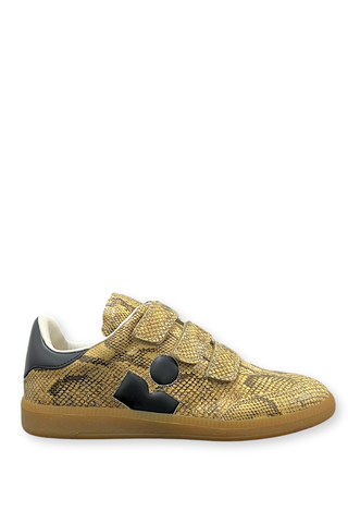 Beth Snakeskin Sneakers | Sand