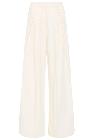 Minimal Fold Trousers | Ivory