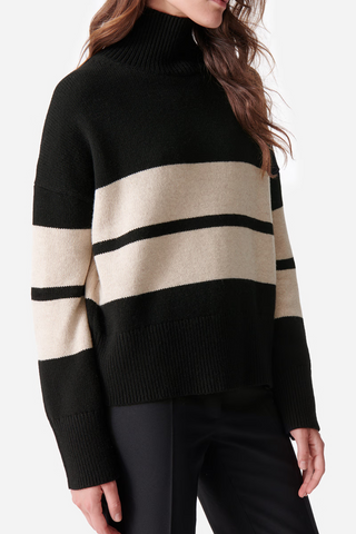 Malo Sweater | Noir/Ecru