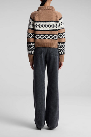 Carter Merino Fairisle Sweater | Camel Multi