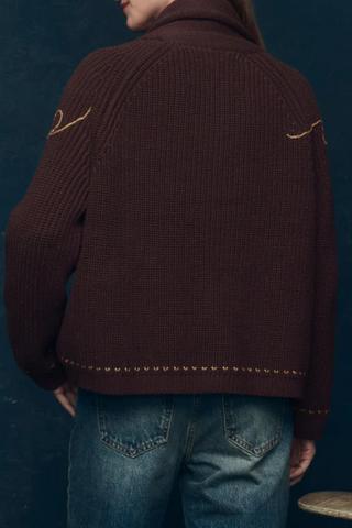 The Lasso Lodge Cardigan | Umber