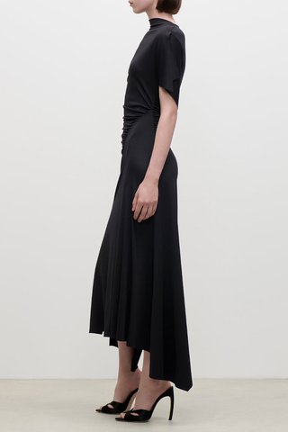 Blousey Midi Dress | Black