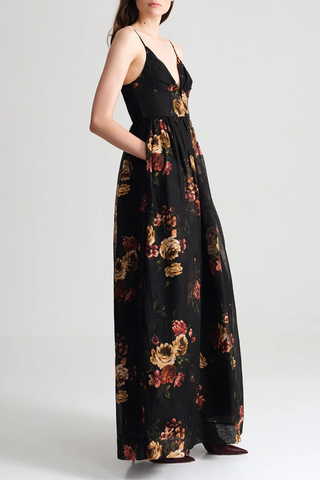 Pero Gown Dress | Ariana Flora Black
