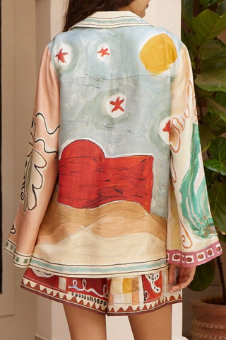 Michelle Silk Shirt | Multi