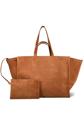 Léon L Tote | Split Suede Caramel