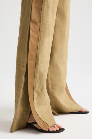 Slim A Pant with Lip Tux | Kelp / Ermine
