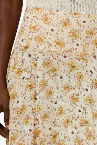 Fran Skirt | Light Yellow/Ecru