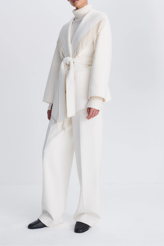 Rowen Fringe Jacket | Frost