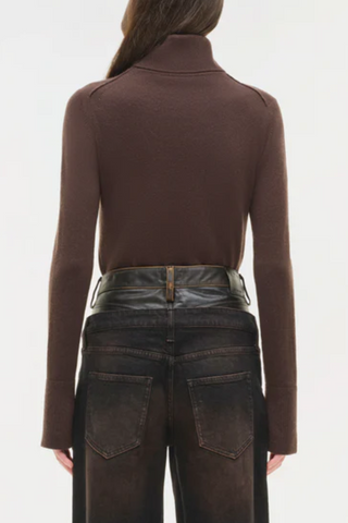 Fenwick Cashmere Turtleneck | Chocolate