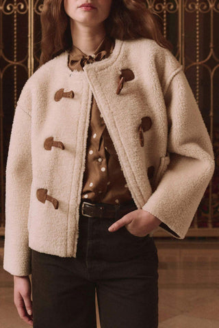 The Woodside Toggle Coat | Cream