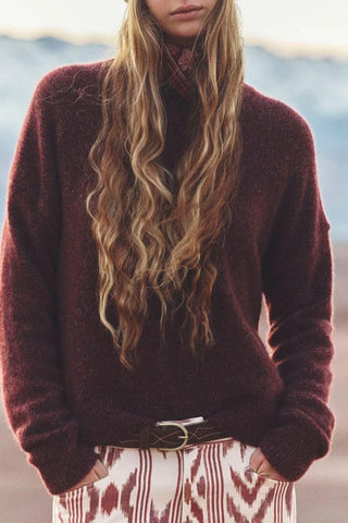 Lela Sweater | Brick Fire