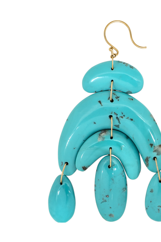 Totem Chandelier Earrings | Turquoise